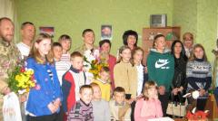 Защитники Украины в гостях у детей из 